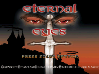 Eternal Eyes title screen for Playstation